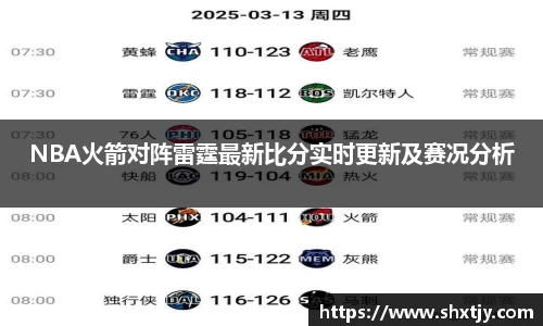 NBA火箭对阵雷霆最新比分实时更新及赛况分析